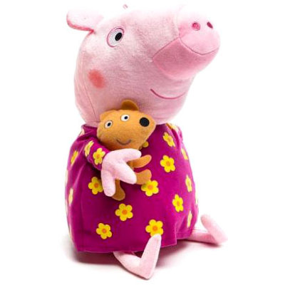 Мягкая игрушка &#039;Свинка Пеппа в пижаме&#039;, 35 см, Peppa Pig, Росмэн [25102] Мягкая игрушка 'Свинка Пеппа в пижаме', 35 см, Peppa Pig, Росмэн [25102]