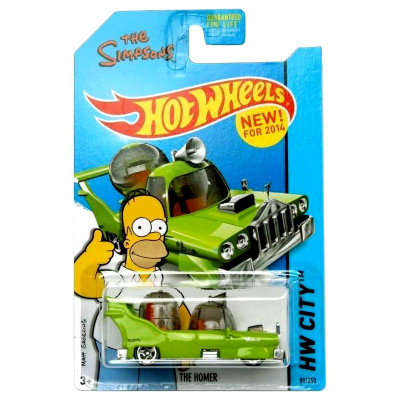 Модель автомобиля &#039;The Homer (The Simpsons)&#039;, салатовая, HW City, Hot Wheels [BDC92] Модель автомобиля 'The Homer (The Simpsons)', салатовая, HW City, Hot Wheels [BDC92]