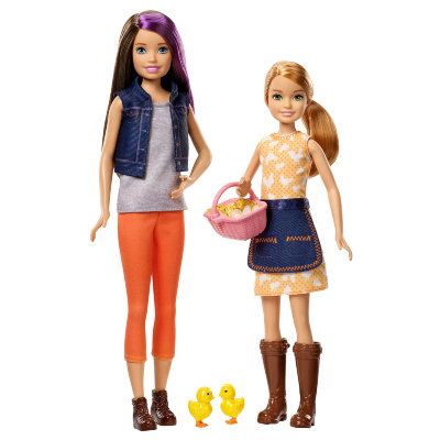 Куклы Скиппер и Стэйси, из специальной серии &#039;Ферма&#039;, Barbie, Mattel [GCK85] Куклы Скиппер и Стэйси, из специальной серии 'Ферма', Barbie, Mattel [GCK85]