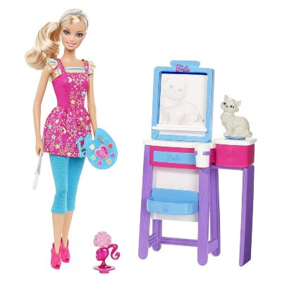 Кукла Барби &#039;Учитель рисования&#039;, из серии &#039;Я могу стать&#039;, Barbie, Mattel [V6933] Кукла Барби 'Учитель рисования', из серии 'Я могу стать', Barbie, Mattel [V6933]