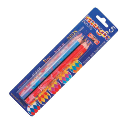 Набор карандашей с многоцветным грифелем MAGIC, 5 штук, Koh-i-Noor [3406] Набор карандашей с многоцветным грифелем MAGIC, 5 штук, Koh-i-Noor [3406]