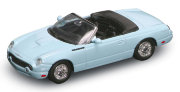 Модель автомобиля Ford Thunderbird 2003, голубая, 1:43, Yat Ming [94225B]