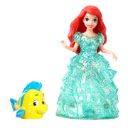 Мини-кукла 'Ариэль' (Ariel), 10 см, Glitter Glider, из серии 'Принцессы Диснея', Mattel [BJF22]