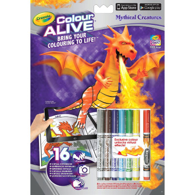 Набор для творчества &#039;Оживающая раскраска - Драконы&#039;, из серии Colour Alive, Crayola [95-1051] Набор для творчества 'Оживающая раскраска - Драконы', из серии Colour Alive, Crayola [95-1051]