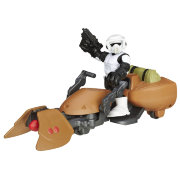 Игровой набор 'Штурмовик и Спидер' (Speeder Bike and Scout Trooper), из серии 'Звездные войны' (Star Wars), Playskool Galactic Heroes, Hasbro [B2035]