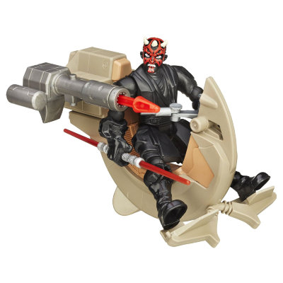 Игровой набор с фигуркой-конструктором 'Спидер ситха и Дарт Мол' (Sith Speeder and Darth Maul) 15см, Hero Mashers - Star Wars, Hasbro [B3832] Игровой набор с фигуркой-конструктором 'Спидер ситха и Дарт Мол' (Sith Speeder and Darth Maul) 15см, Hero Mashers - Star Wars, Hasbro [B3832]