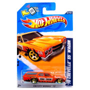 Коллекционная модель автомобиля Chevelle SS Wagon 1970 - HW Showroom 2012, оранжевая, Hot Wheels, Mattel [V5435]