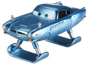 Машинка 'Finn McMissile на водных лыжах', из серии 'Тачки-2 - Делюкс', Mattel [V2844]