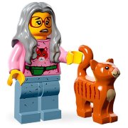 Минифигурка 'Бабушка с кошкой', серия Lego The Movie 'из мешка', Lego Minifigures [71004-06]