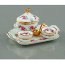Набор кукольной посуды 'Поднос с супницей с рисунком из роз', фарфор, 1:12, Reutter Porzellan [016478] - 016478.jpg