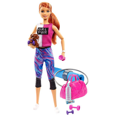 Шарнирная кукла Барби &#039;Фитнес&#039;, Barbie, Mattel [GJG57] Шарнирная кукла Барби 'Фитнес', Barbie, Mattel [GJG57]