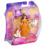 Мини-кукла 'Белль' (Belle), 10 см, Glitter Glider, из серии 'Принцессы Диснея', Mattel [BJF23] - BJF23-1.jpg