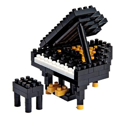 Конструктор &#039;Черный рояль&#039; из серии &#039;Музыкальные инструменты&#039;, nanoblock [NBC-017] Конструктор 'Черный рояль' из серии 'Музыкальные инструменты', nanoblock [NBC-017]