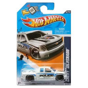 Коллекционная модель полицейского автомобиля Chevy Silverado - HW City 2012, белая, Hot Wheels, Mattel [V5468]