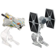Модели звездолетов 'СИД-Истребитель' (TIE Fighter) и 'Призрак' (Ghost), из серии 'Звёздные войны' (Star Wars), Hot Wheels, Mattel [DLP58]