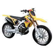 Модель мотоцикла Suzuki RM-Z450, 1:18, желто-белая, Bburago [18-51048YW]