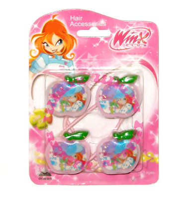 Резинки для волос 'Winx Club - Bloom', 2шт., розовые [10347pb] Резинки для волос 'Winx Club - Bloom', 2шт., розовые [10347pb]