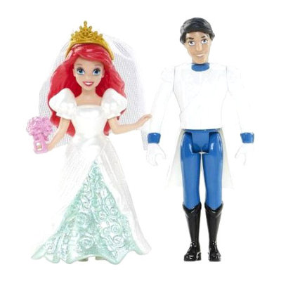 Набор мини-кукол &#039;Сказочная свадьба - Ариэль и Принц Эрик&#039; (Fairytail Wedding - Ariel &amp; Prince Eric), 10 см, из серии &#039;Принцессы Диснея&#039;, Mattel [BDJ68] Набор мини-кукол 'Сказочная свадьба - Ариэль и Принц Эрик' (Fairytail Wedding - Ariel & Prince Eric), 10 см, из серии 'Принцессы Диснея', Mattel [BDJ68]