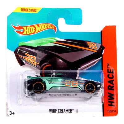 Коллекционная модель автомобиля Whip Creamer II - HW Race 2014, черная, Hot Wheels, Mattel [BFF51] Коллекционная модель автомобиля Whip Creamer II - HW Race 2014, черная, Hot Wheels, Mattel [BFF51]