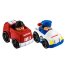 * Набор машинок 'Полицейская и пожарная машины' (Police Car & Fire Truck) из серии Little People Wheelies, Fisher Price [V2517] - V2517-1.jpg