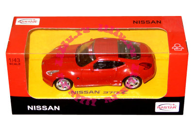Модель автомобиля Nissan 370Z 1:43, красная, Rastar [39200r] Модель автомобиля Nissan 370Z 1:43, красная, Rastar [39200r]
