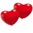 Набор воздушных шариков 'Cердце красное, маленькое', 25 шт, Everts [48335] - 48335  lillu.ru.jpg