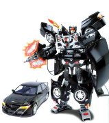 Робот -Трансформер 'Mitsubishi Lancer Evolution IX 1:12', черный, Road-Bot [51010]