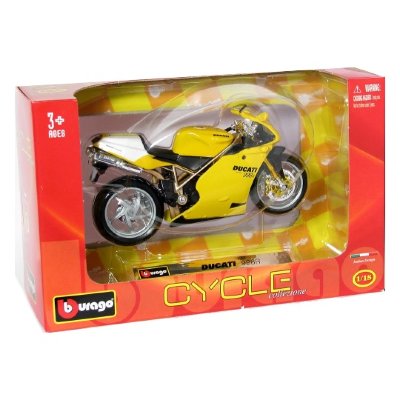 Модель мотоцикла Ducati 998R, 1:18, желтая, Bburago [18-51033Y] Модель мотоцикла Ducati 998R, 1:18, желтая, Bburago [18-51033Y]