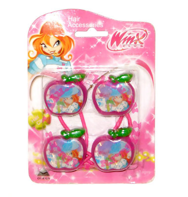 Резинки для волос 'Winx Club - Bloom', 2шт., красные [10347rb] Резинки для волос 'Winx Club - Bloom', 2шт., красные [10347rb]