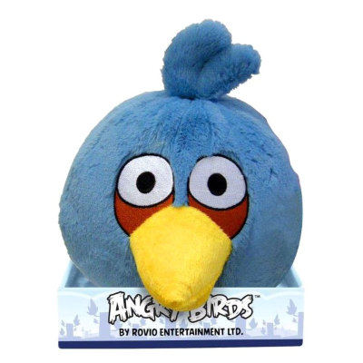 Мягкая игрушка &#039;Голубая злая птичка&#039; (Angry Birds - Blue Bird), 20 см, со звуком, Commonwealth Toys [90799-BL] Мягкая игрушка 'Голубая злая птичка' (Angry Birds - Blue Bird), 20 см, со звуком, Commonwealth Toys [90799-BL]