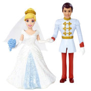Набор мини-кукол 'Сказочная свадьба - Золушка и Прекрасный Принц' (Fairytail Wedding - Cinderella & Prince Charming), 10 см, из серии 'Принцессы Диснея', Mattel [BDJ69]