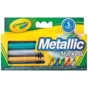 Набор фломастеров металлических цветов Metallic Markers, 5 цветов, Crayola [58-5054]