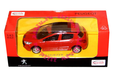 Модель автомобиля Peugeot 308 1:43, красная, Rastar [41700r] Модель автомобиля Peugeot 308 1:43, красная, Rastar [41700r]