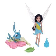 Кукла феечка Silvermist (Серебрянка) и сверчок на подушке, 12 см, Disney Fairies, Jakks Pacific [27059]