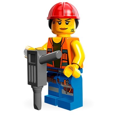 Минифигурка &#039;Строитель Гейл&#039;, серия Lego The Movie &#039;из мешка&#039;, Lego Minifigures [71004-09] Минифигурка 'Строитель Гейл', серия Lego The Movie 'из мешка', Lego Minifigures [71004-09]