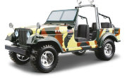 Сборная модель автомобиля Jeep CJ-7 Army (1980) 1:24, BBurago [18-25031]