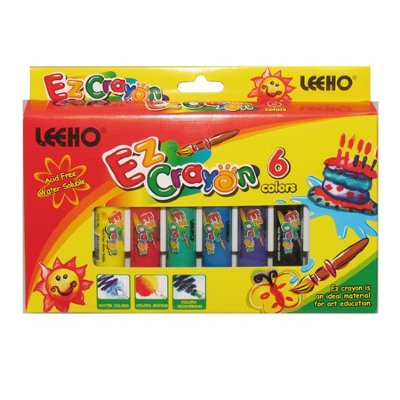 Мелки с акварельным эффектом &#039;Ez Crayon&#039;, 6 цветов, Leeho [CR-8SE-6] Мелки с акварельным эффектом 'Ez Crayon', 6 цветов, Leeho [CR-8SE-6]