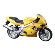 Модель мотоцикла Triumph TT600, 1:18, желтая, Bburago [18-51036Y]