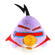 Мягкая игрушка 'Сиреневая космическая злая птичка' (Angry Birds Space), 20 см, со звуком, Commonwealth Toys [92670-V]