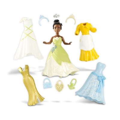 Мини-кукла 'Любимые сцены с Тианой' (Favorite Moments Tiana) 9 см, из серии 'Принцессы Диснея', Mattel [T7327] Мини-кукла 'Любимые сцены с Бель' (Favorite Moments Belle) 9 см, из серии 'Принцессы Диснея', Mattel [T7328]