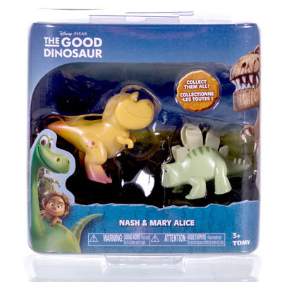 Набор фигурок &#039;Динозавры Нэш и Mary Alice&#039;, &#039;Хороший динозавр&#039; (The Good Dinosaur), Disney/Pixar, Tomy [L62303] Набор фигурок 'Динозавры Нэш и Mary Alice', 'Хороший динозавр' (The Good Dinosaur), Disney/Pixar, Tomy [L62303]