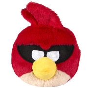 Мягкая игрушка 'Красная космическая злая птичка' (Angry Birds Space - Red Bird), 12 см, со звуком, Commonwealth Toys [92570-R]