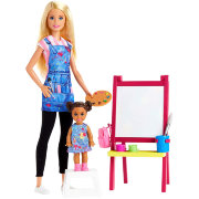 Игровой набор с куклой Барби 'Учитель рисования', из серии 'Я могу стать', Barbie, Mattel [GJM29]