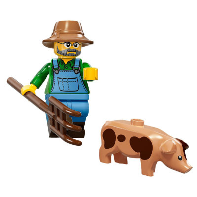 Минифигурка &#039;Фермер&#039;, серия 15 &#039;из мешка&#039;, Lego Minifigures [71011-01] Минифигурка 'Фермер', серия 15 'из мешка', Lego Minifigures [71011-01]