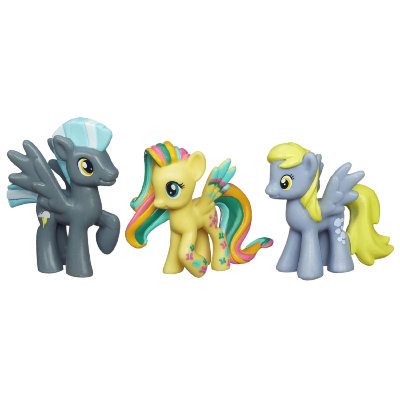Набор мини-пони &#039;Пегасы Соринга&#039; (Soaring Pegasus) - Thunderlane, Rainbowfied Fluttershy, Derpy, My Little Pony [A6689] Набор мини-пони 'Пегасы Соринга' (Soaring Pegasus) - Thunderlane, Rainbowfied Fluttershy, Derpy, My Little Pony [A6689]