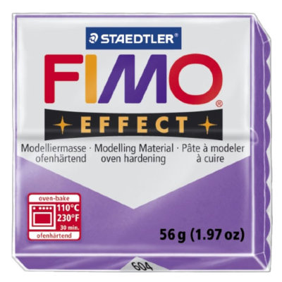 Полимерная глина FIMO Effect Translucent Рurple, полупрозрачная фиолетовая, 56г, FIMO [8020-604] Полимерная глина FIMO Effect Translucent Рurple, полупрозрачная фиолетовая, 56г, FIMO [8020-604]