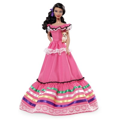 Барби Мексика (Mexico Barbie Doll) из серии &#039;Куклы мира&#039;, Barbie Pink Label, коллекционная Mattel [W3374] Барби Мексика (Mexico Barbie Doll) из серии 'Куклы мира', Barbie Pink Label, коллекционная Mattel [W3374]