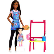 Игровой набор с куклой Барби 'Учитель рисования', из серии 'Я могу стать', Barbie, Mattel [GJM30]
