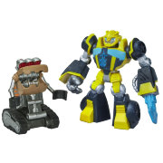 Набор фигурок 'Bumblebee & Scrapmaster', из серии Transformers Rescue Bots (Боты-Спасатели), Playskool Heroes, Hasbro [A7278]
