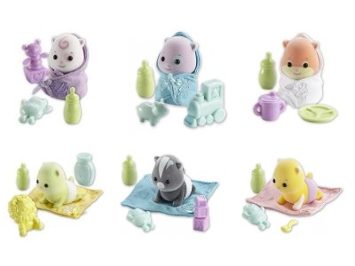 Комплект наборов с хомячками-малышами, Zhu Zhu Babies [81080set] Комплект наборов с хомячками-малышами, Zhu Zhu Babies [81080set]